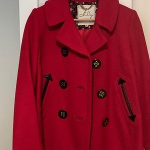 Milly Red Peacoat